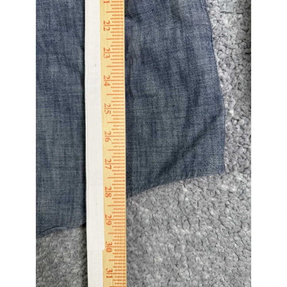 Banana Republic Men's XL Soft Wash Slim Fit Chambray Button Up Shirt 100% Cotton